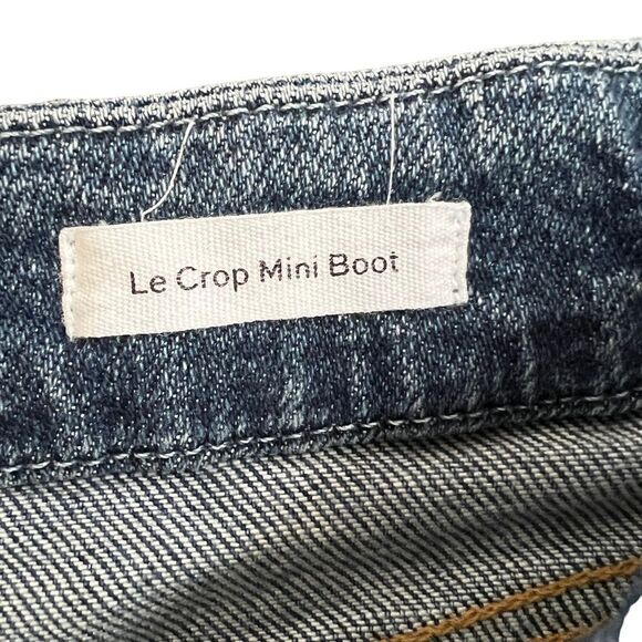 FRAME Le Crop Mini Boot Cut Jeans | Medium Wash Elmont | Size 26 - Picture 8 of 10
